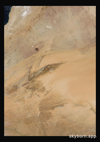 The Earth on 5 December 2008 · Eye of the Sahara, Mauritania