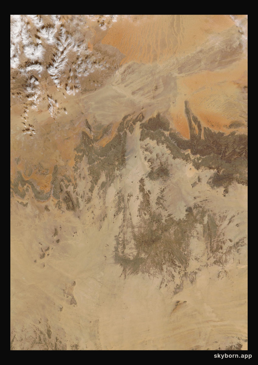 The Earth on 8 December 2008 · Sahara, Algeria