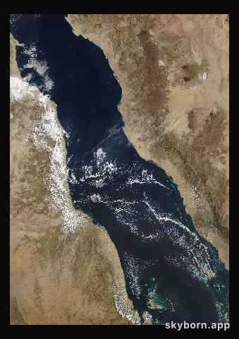 The Earth on 9 December 2008 · Red Sea