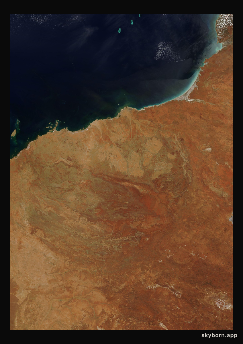 The Earth on 12 December 2008 · Pilbara, Western Australia