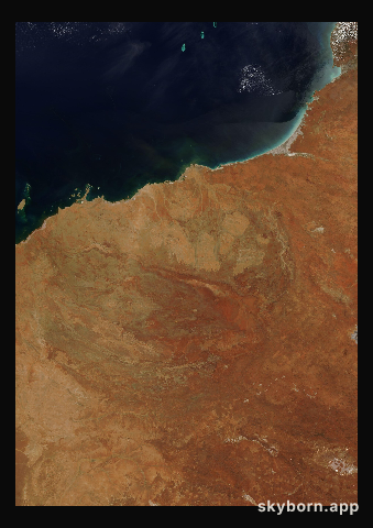 The Earth on 12 December 2008 · Pilbara, Western Australia