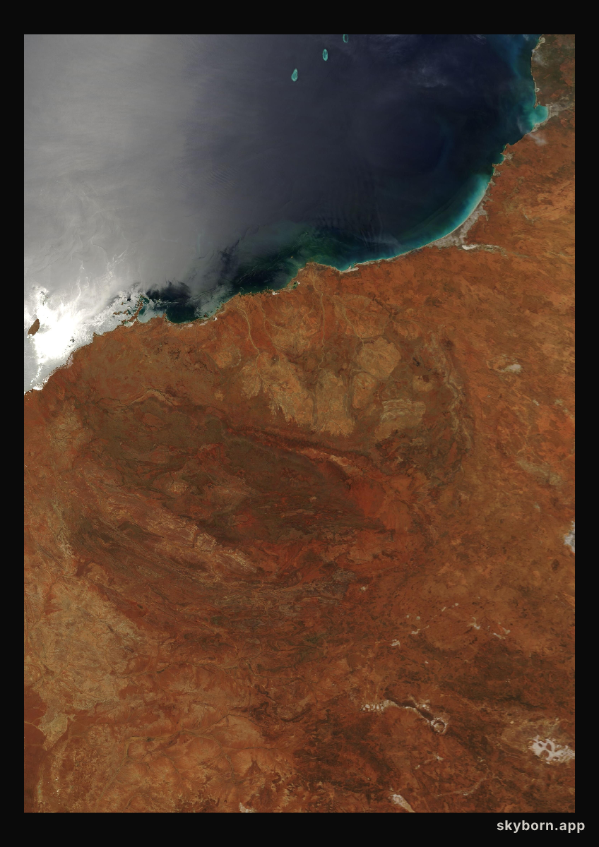The Earth on 15 December 2008 · Pilbara, Western Australia