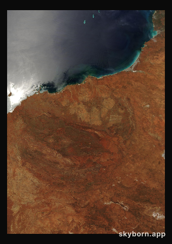 The Earth on 15 December 2008 · Pilbara, Western Australia