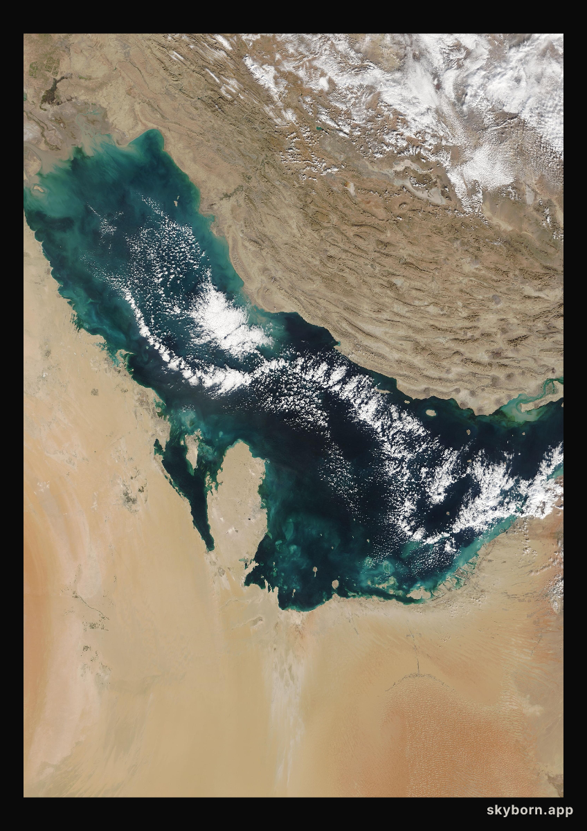 The Earth on 17 December 2008 · Persian Gulf
