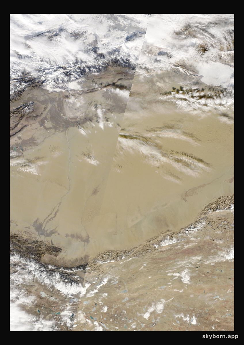 The Earth on 18 December 2008 · Taklamakan Desert