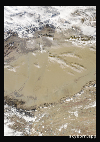 The Earth on 18 December 2008 · Taklamakan Desert