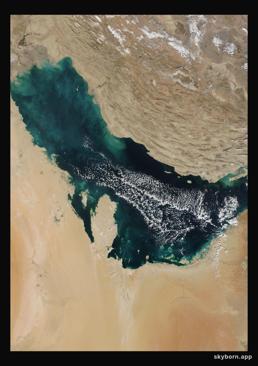 The Earth on 19 December 2008 · Persian Gulf