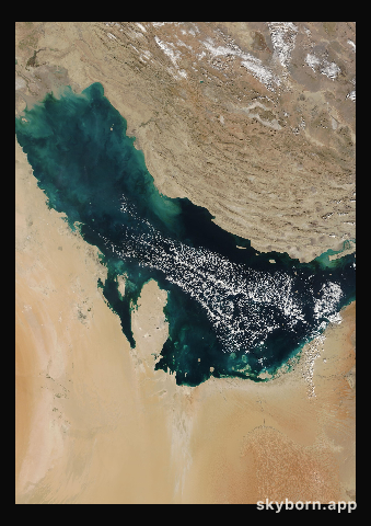 The Earth on 19 December 2008 · Persian Gulf