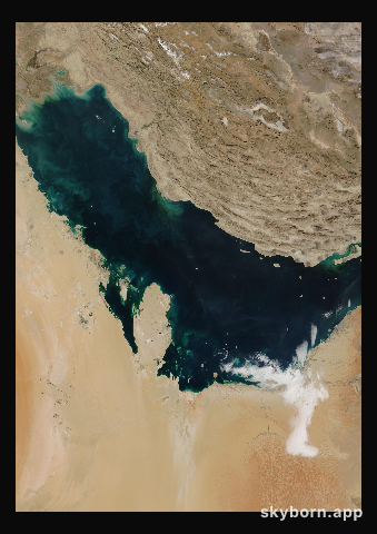 The Earth on 24 December 2008 · Persian Gulf