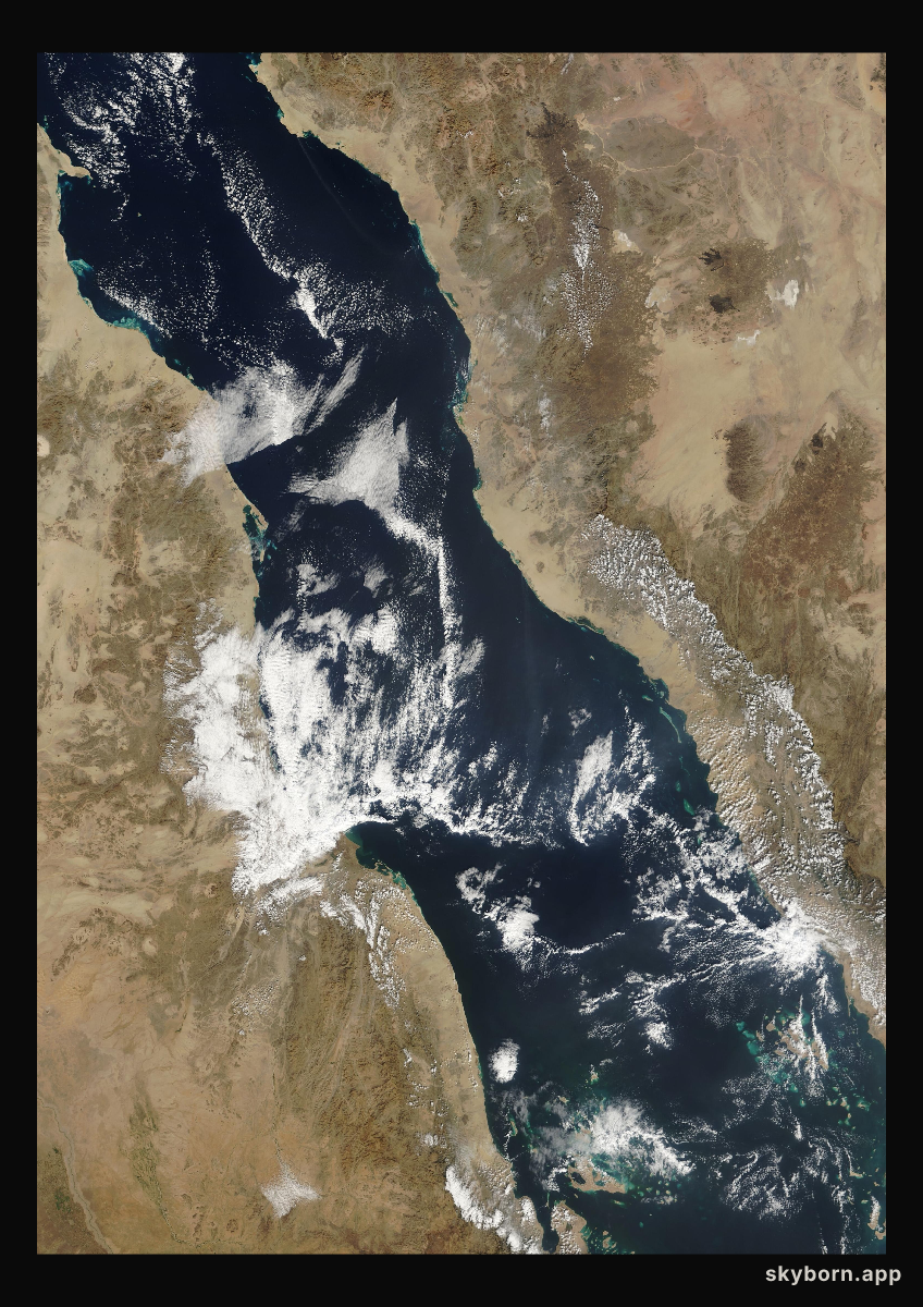 The Earth on 25 December 2008 · Red Sea