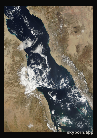 The Earth on 25 December 2008 · Red Sea