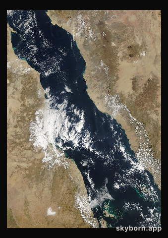 The Earth on 27 December 2008 · Red Sea