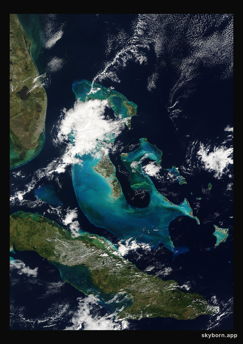 The Earth on 31 December 2008 · Bahamas