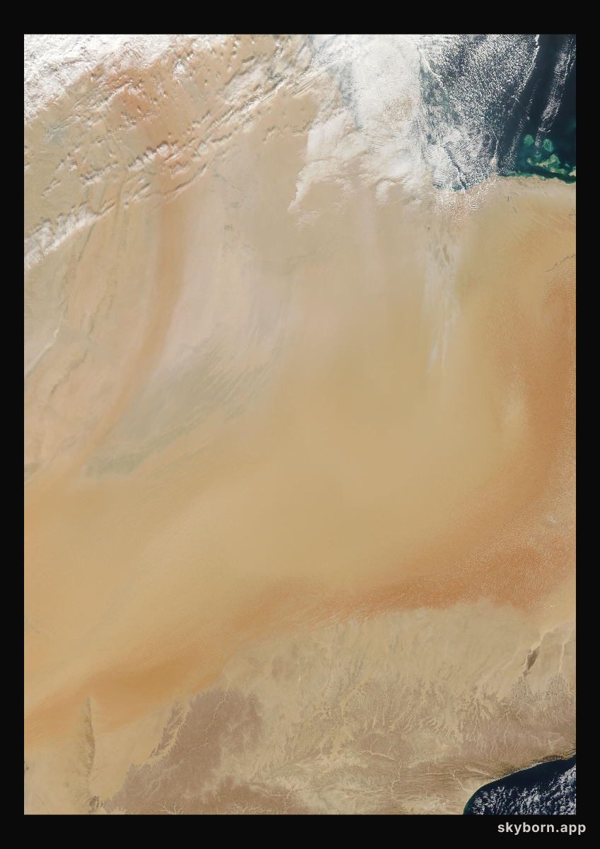 The Earth on 2 January 2009 · Empty Quarter, Arabia