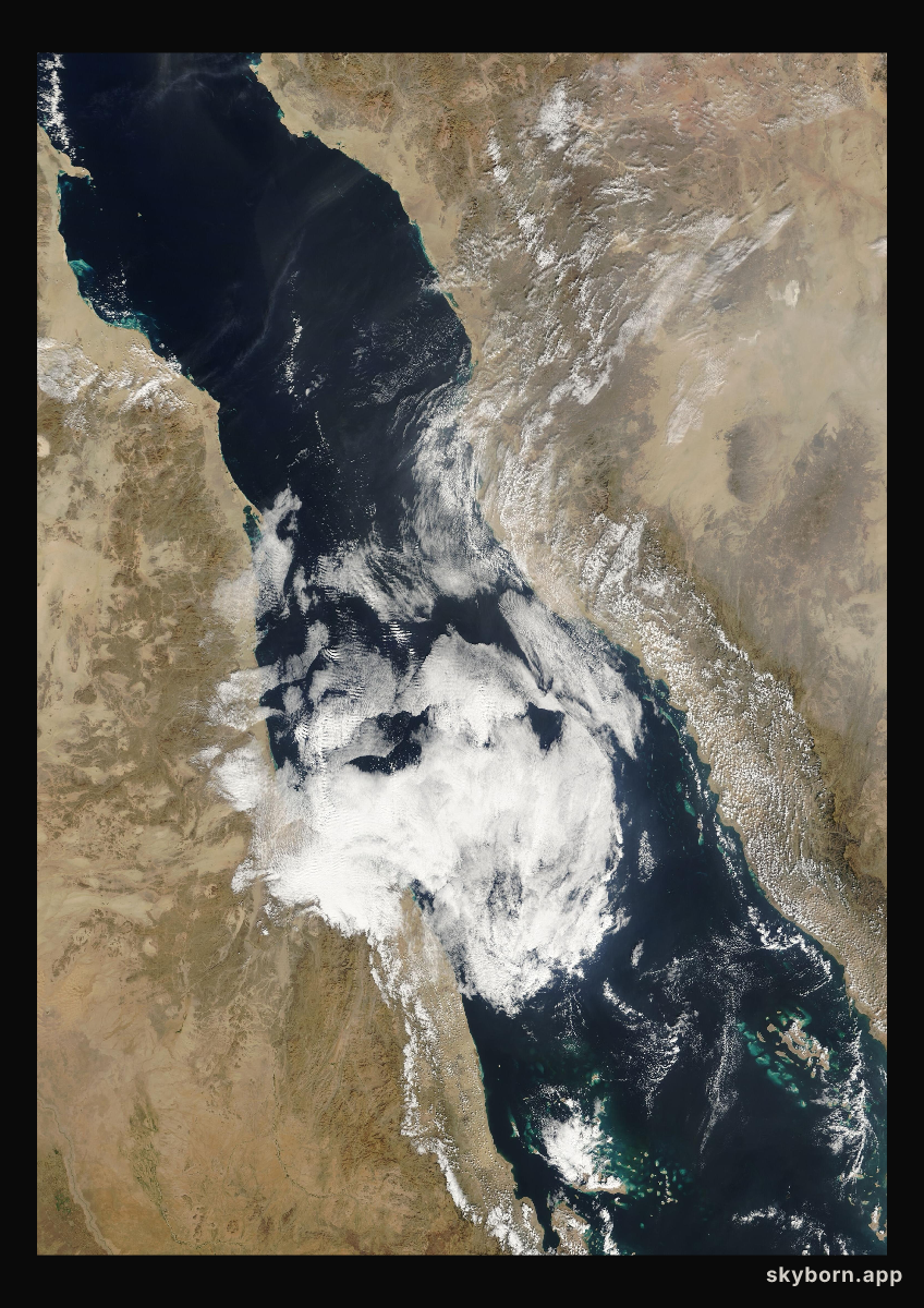 The Earth on 3 January 2009 · Red Sea