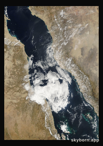 The Earth on 3 January 2009 · Red Sea