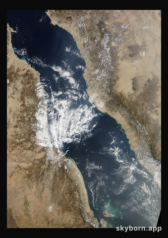 The Earth on 6 January 2009 · Red Sea