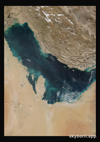 The Earth on 7 January 2009 · Persian Gulf