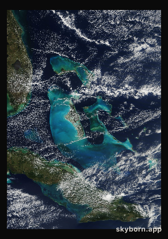 The Earth on 10 January 2009 · Bahamas
