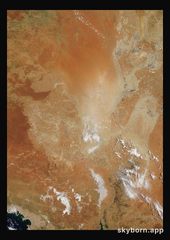 The Earth on 11 January 2009 · Lake Eyre, Australia