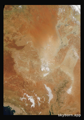 The Earth on 13 January 2009 · Lake Eyre, Australia
