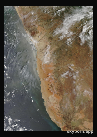 The Earth on 14 January 2009 · Namib Desert