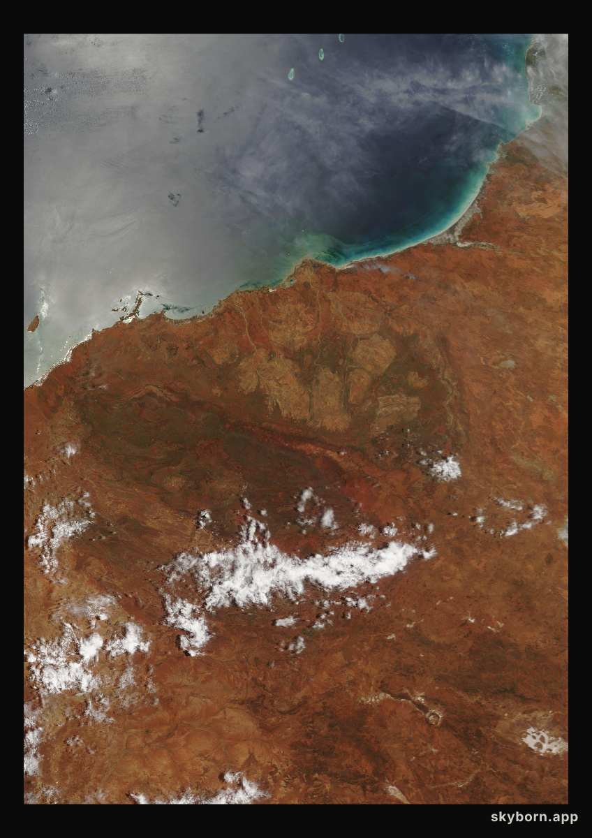 The Earth on 16 January 2009 · Pilbara, Western Australia