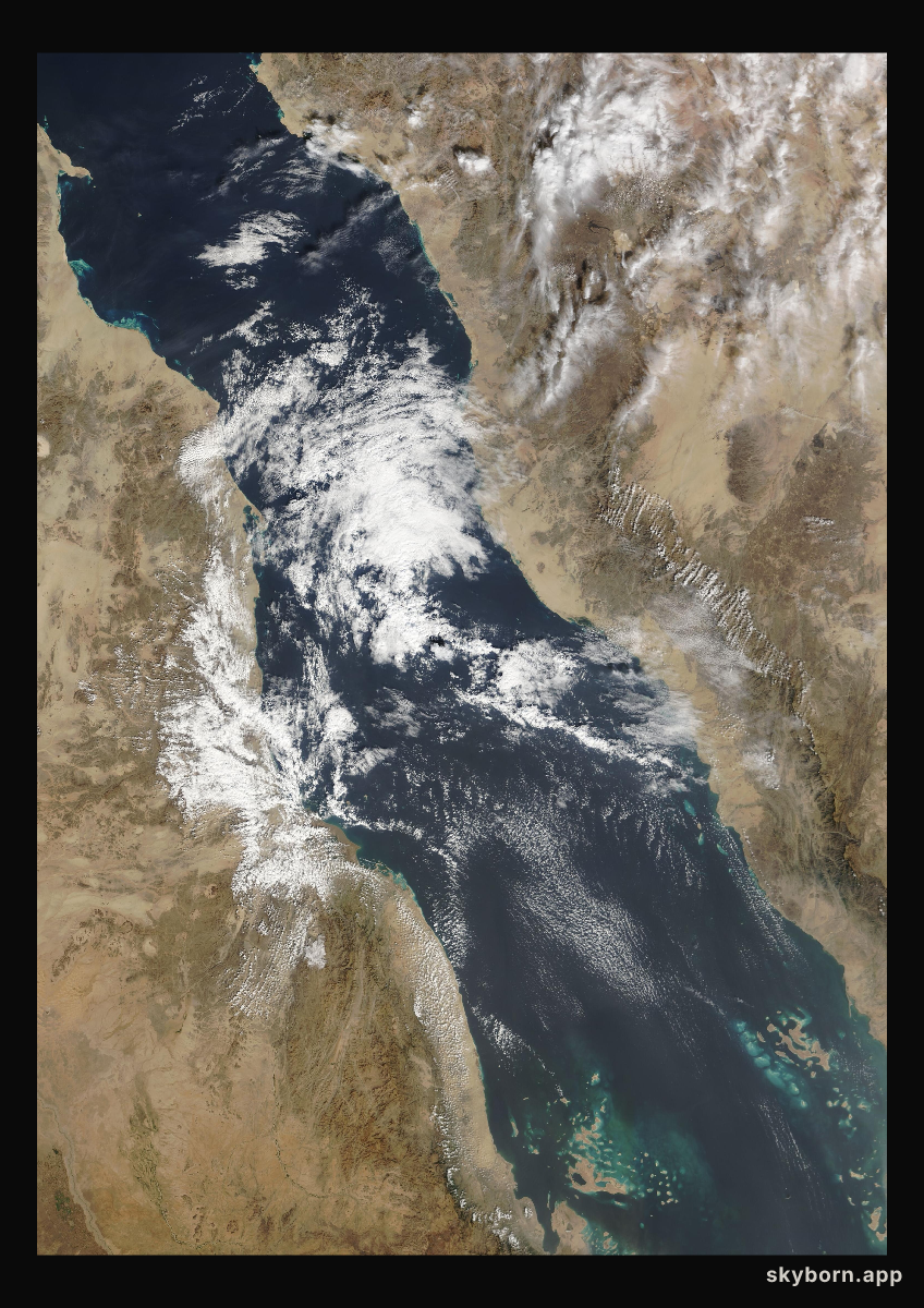 The Earth on 17 January 2009 · Red Sea
