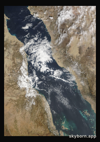 The Earth on 17 January 2009 · Red Sea