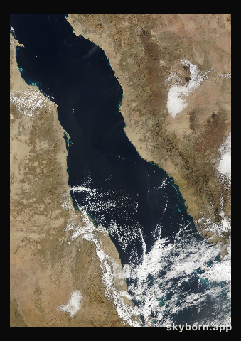 The Earth on 19 January 2009 · Red Sea