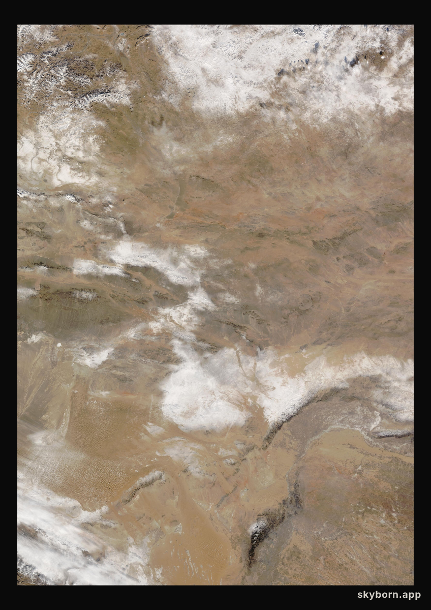 The Earth on 23 January 2009 · Gobi Desert