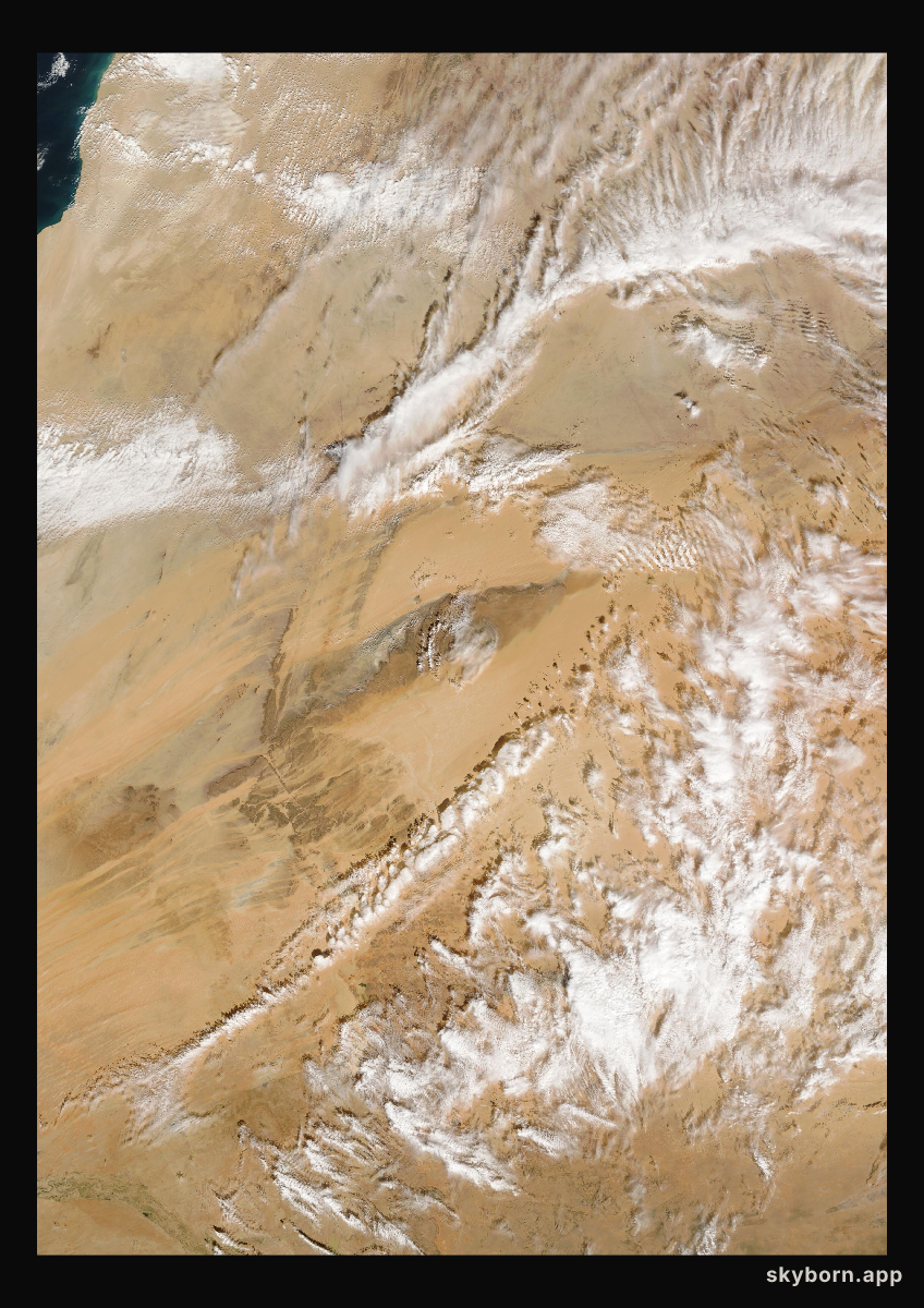 The Earth on 26 January 2009 · Eye of the Sahara, Mauritania