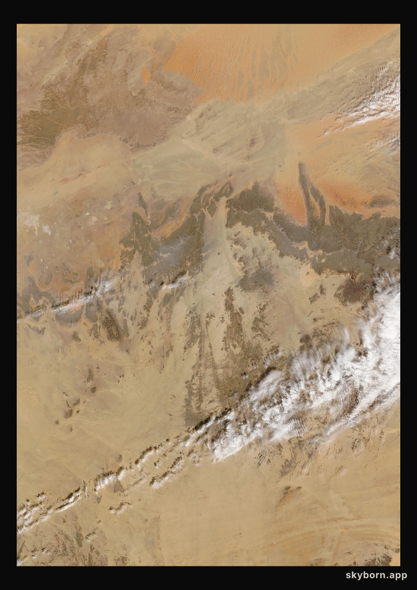The Earth on 27 January 2009 · Sahara, Algeria