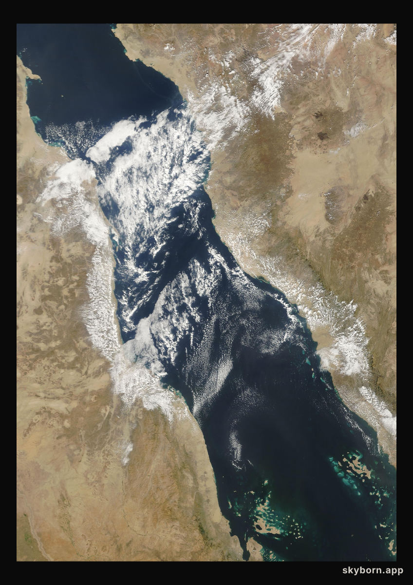 The Earth on 30 January 2009 · Red Sea