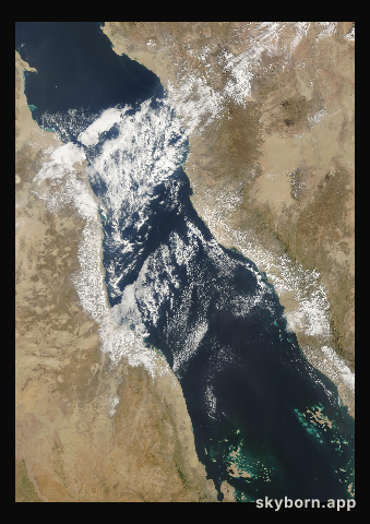 The Earth on 30 January 2009 · Red Sea