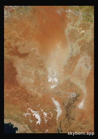 The Earth on 3 February 2009 · Lake Eyre, Australia