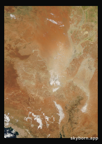 The Earth on 5 February 2009 · Lake Eyre, Australia