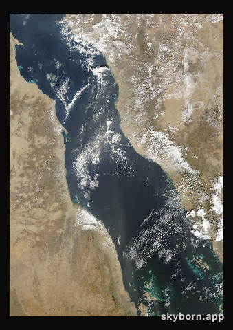 The Earth on 6 February 2009 · Red Sea