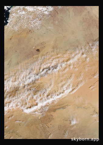 The Earth on 7 February 2009 · Eye of the Sahara, Mauritania