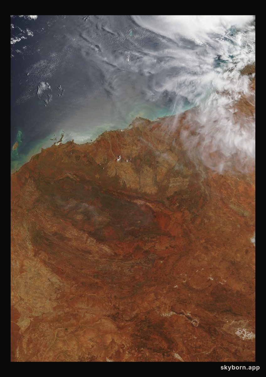 The Earth on 10 February 2009 · Pilbara, Western Australia