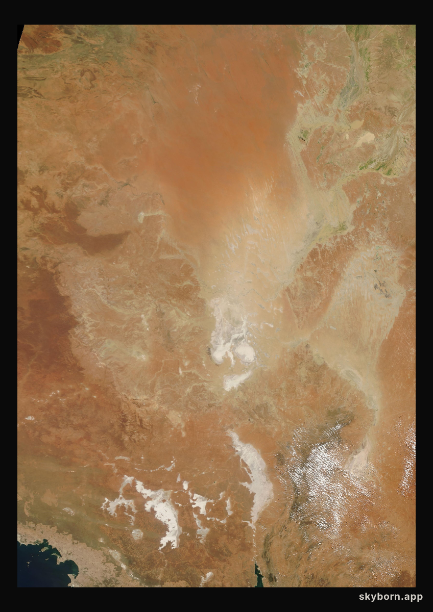 The Earth on 14 February 2009 · Lake Eyre, Australia