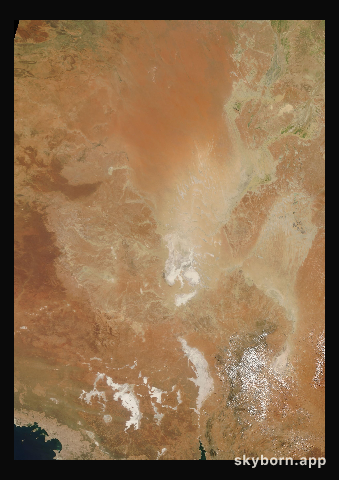 The Earth on 14 February 2009 · Lake Eyre, Australia