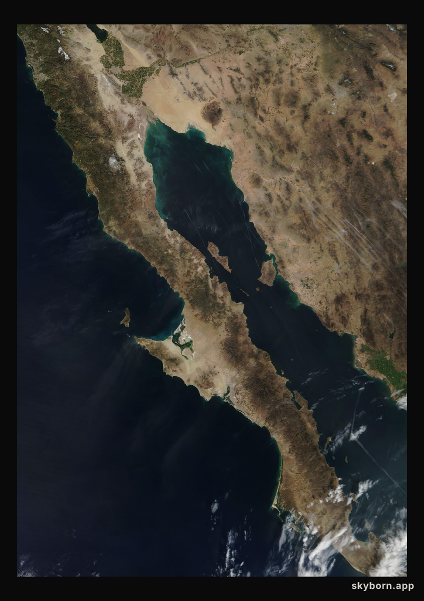 The Earth on 19 February 2009 · Baja California