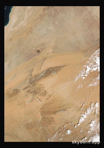 The Earth on 20 February 2009 · Eye of the Sahara, Mauritania