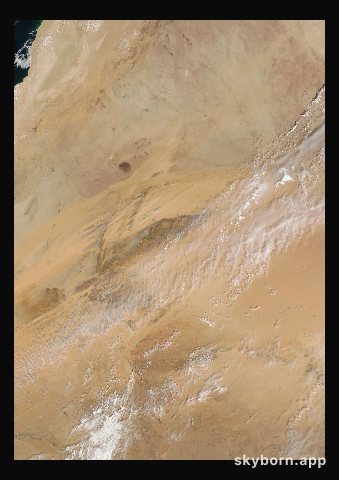 The Earth on 27 February 2009 · Eye of the Sahara, Mauritania