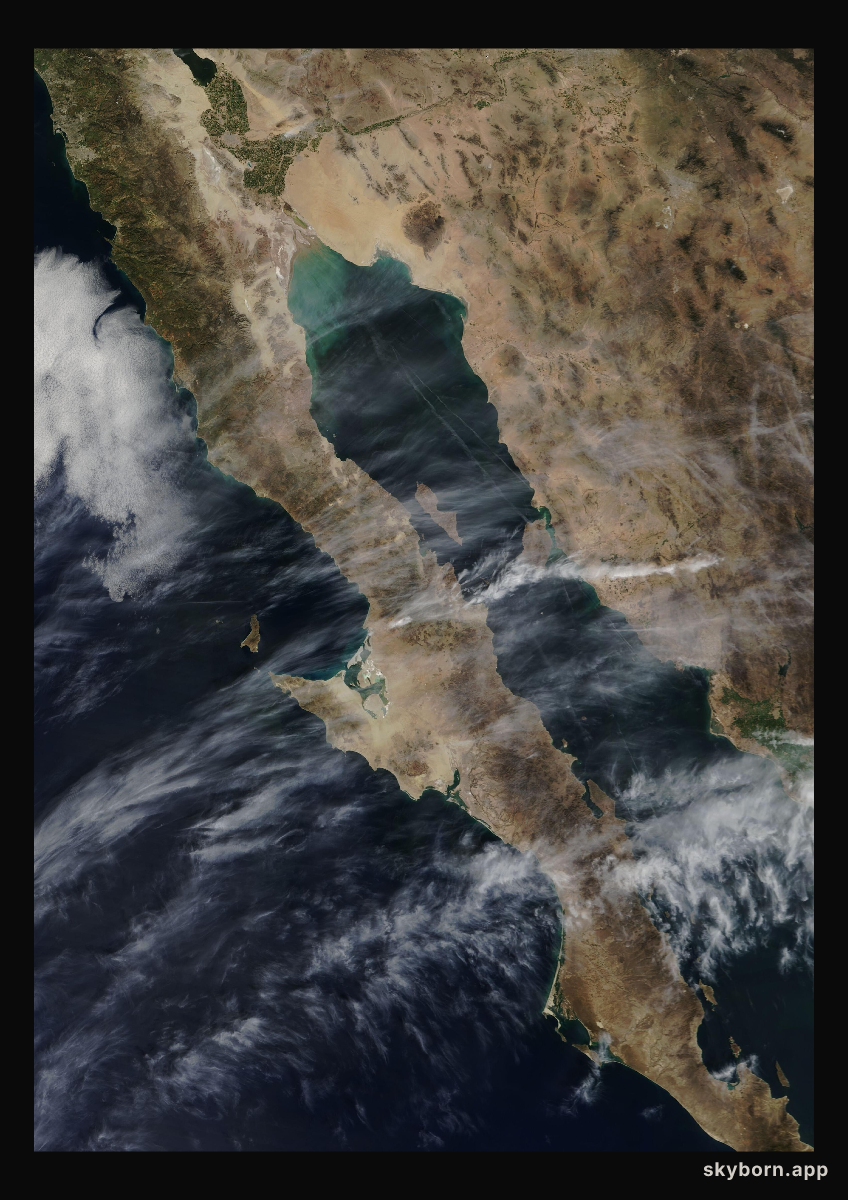 The Earth on 28 February 2009 · Baja California