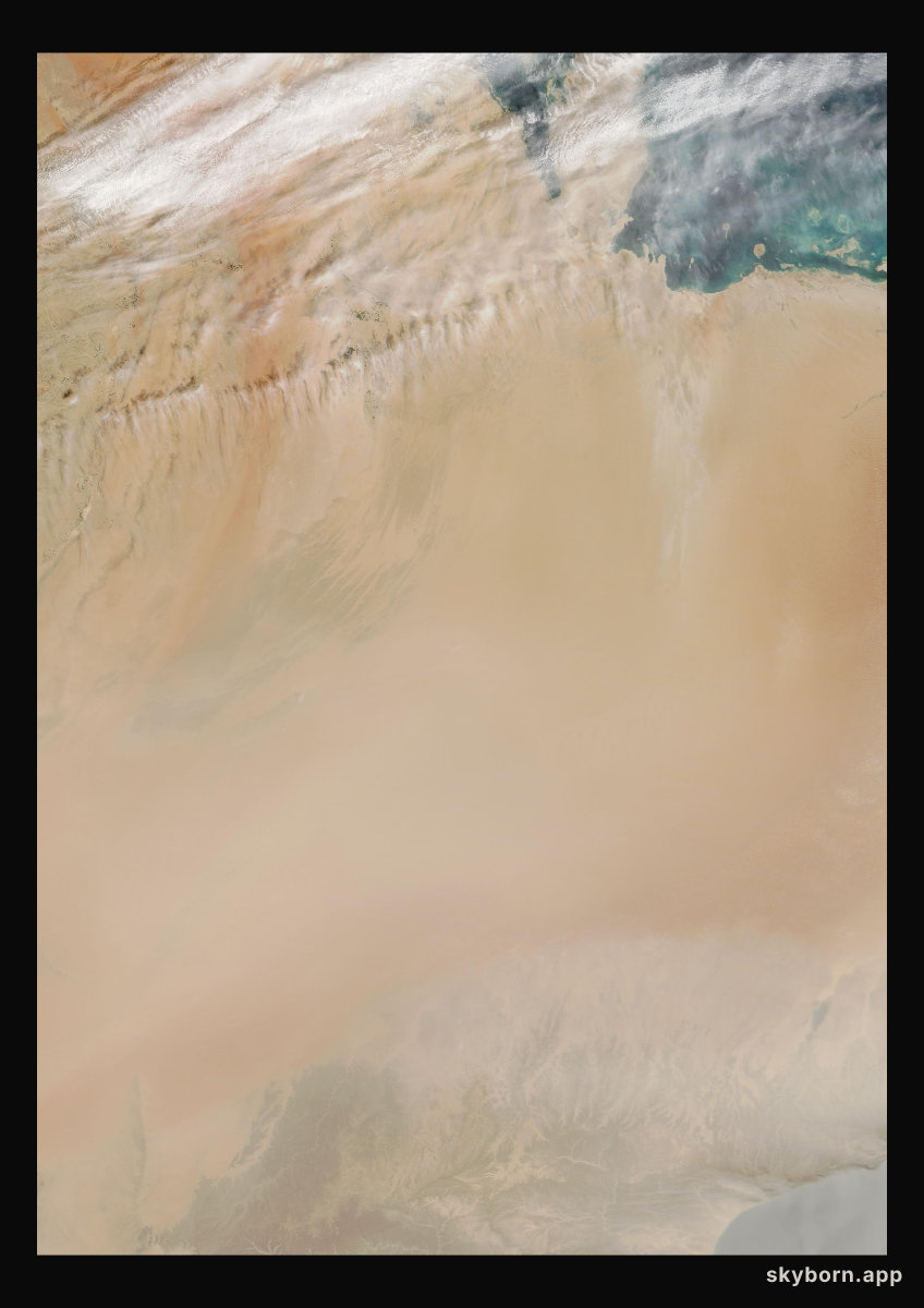 The Earth on 3 March 2009 · Empty Quarter, Arabia