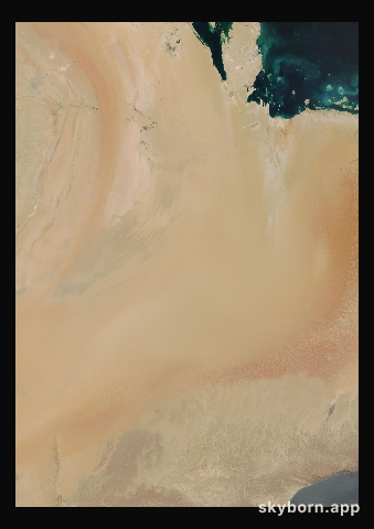 The Earth on 7 March 2009 · Empty Quarter, Arabia