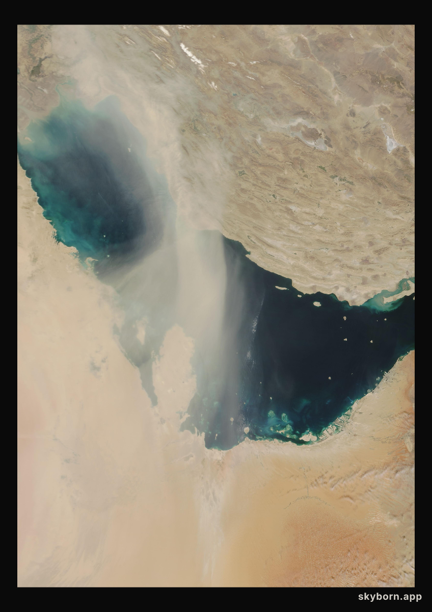 The Earth on 11 March 2009 · Persian Gulf