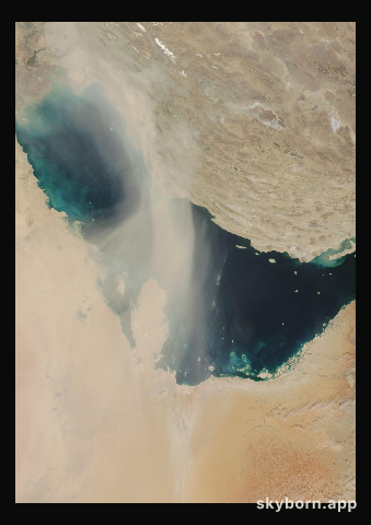 The Earth on 11 March 2009 · Persian Gulf